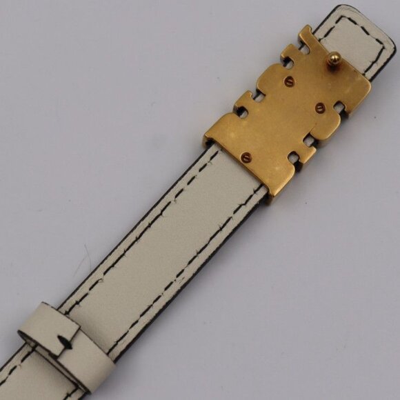 Christian Dior D-fence Defence Belt Leather Ivory-toned Gold Hardware Logo main image 6